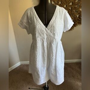 Sigrid Olsen Dress NWT Size L White Dress